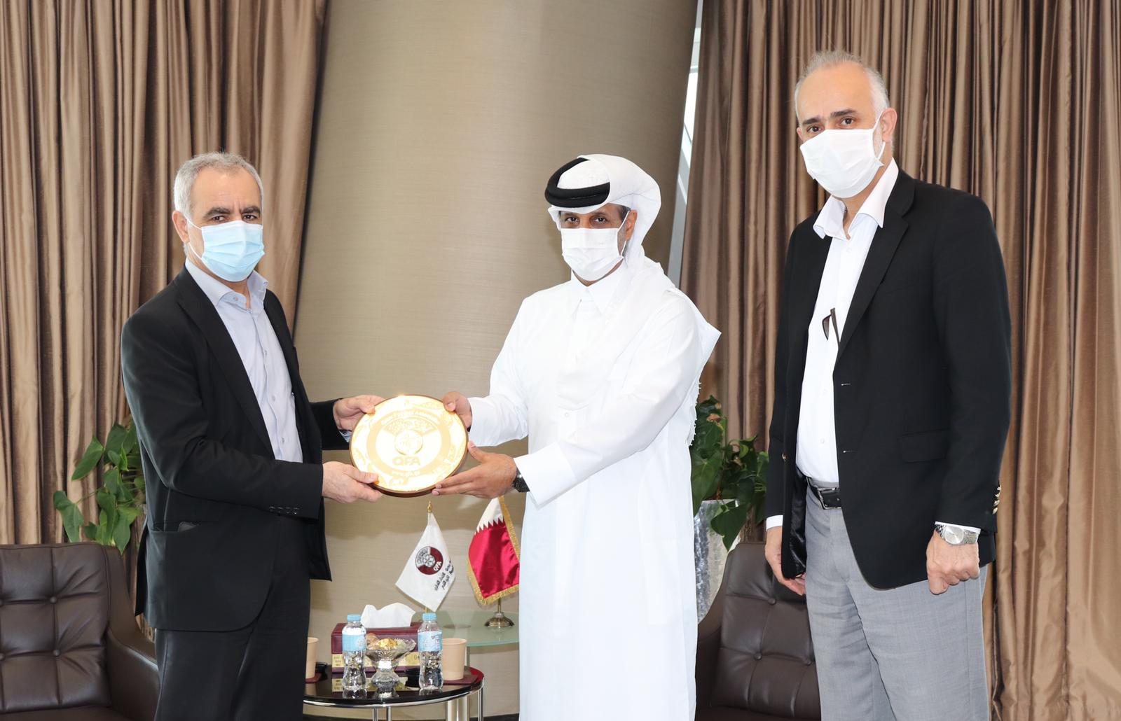 دیدار سرپرست و دبیرکل فدراسیون با رییس فدراسیون قطر