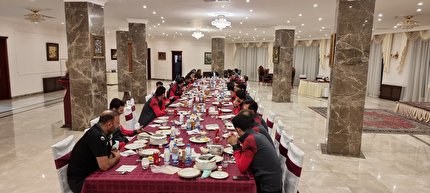 برگزاری ضیافت شام  ملی پوشان فوتسال در سفارت ایران - بلاروس