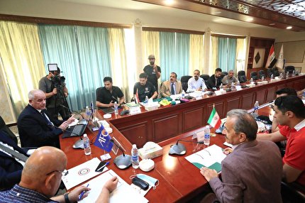 برگزاری جلسه هماهنگی دو بازی دوستانه عراق و ایران در هتل بغداد