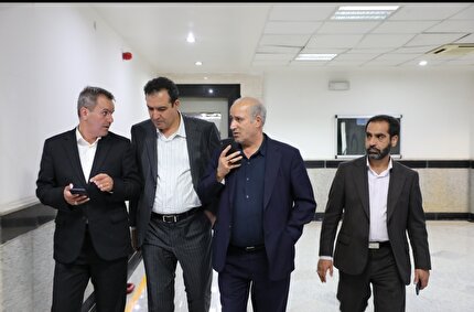 بازدید تاج ،معاون وزیر ورزش و کشوری فرد از ورزشگاه سردار سلیمانی
