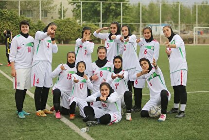 پیروزی تیم ملی فوتبال دختران زیر 15 سال برابر تیم هیات فوتبال شمیران