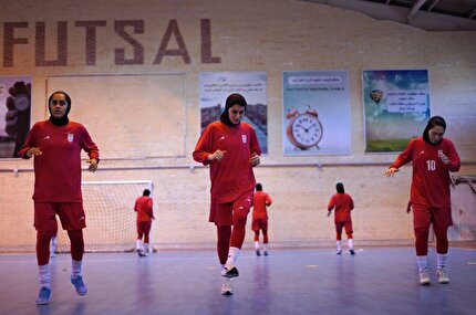 برگزاری تمرین تیم ملی فوتسال بانوان