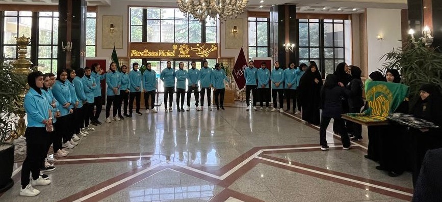برگزاری مراسم بدرقه تیم ملی فوتبال بانوان در مشهد مقدس