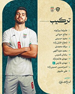 اعلام ترکیب تیم ملی ایران مقابل ازبکستان