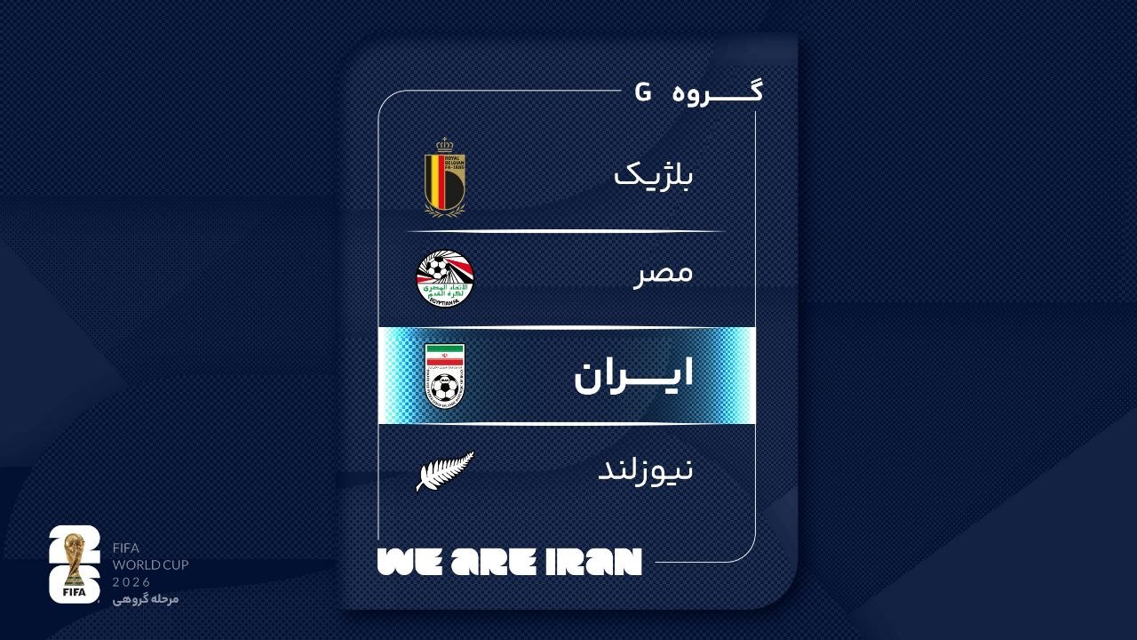 ایران با بلژیک همگروه شد