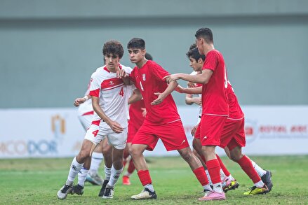 تصاویری از دیدار تیم‌های ملی نوجوانان ایران و لبنان