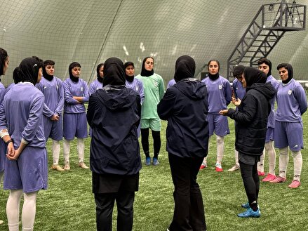 تصاویری از تمرین تیم ملی فوتبال بانوان