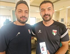 تماس سرمربی تیم ملی ایران با بازیکن مصدوم فلسطین